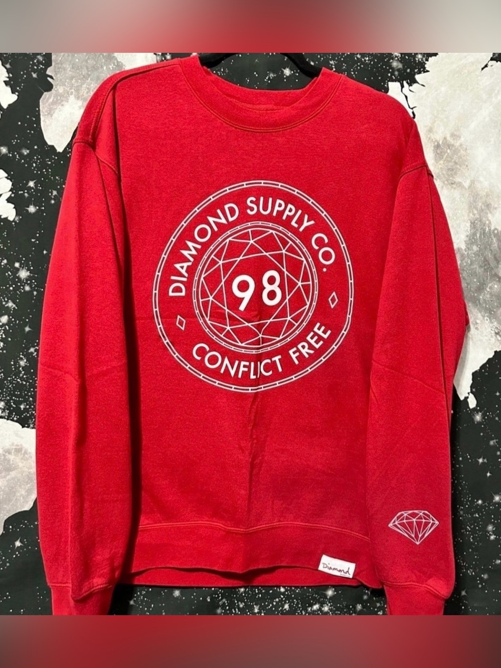 Diamond Supply Co. Conflict Free 98 Crewneck Sweatshirt